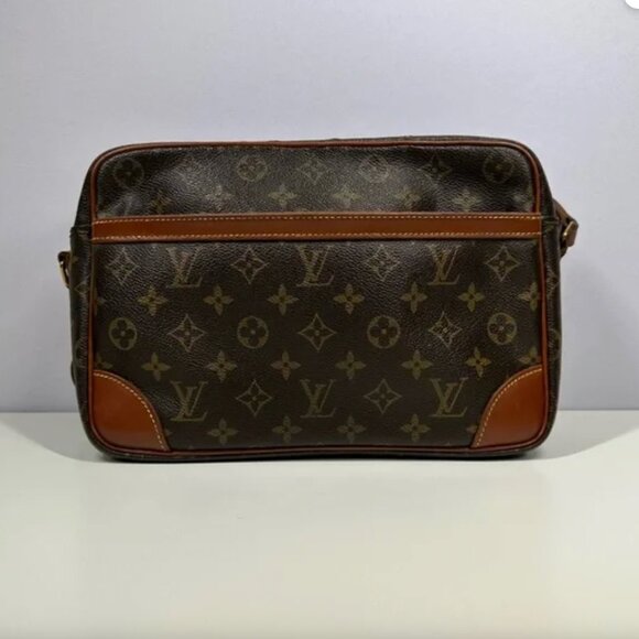 Vintage Louis Vuitton Trocadero 30 Shoulder Bag Monogram Leather Brown - Picture 2 of 16